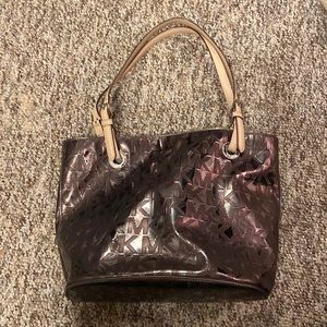 Michael kors pewter silver bag purse handbag